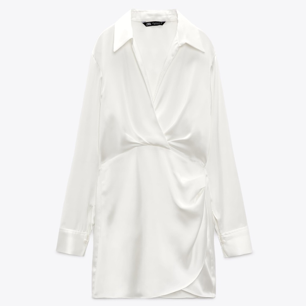 Zara Short Satin Effect Dress